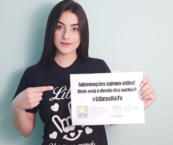 #LIBRASNATV  Campanha pelos Direitos Linguísticos dos Surdos nas Mídias Televisivas e Virtuais