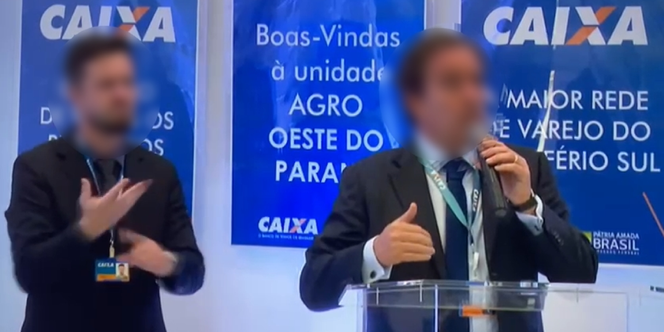 Nota: atuação de pessoas não-qualificadas em eventos da Caixa Federal